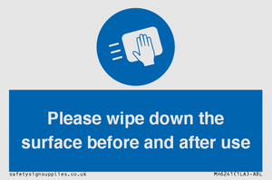 Please wipe down the surface before and after use